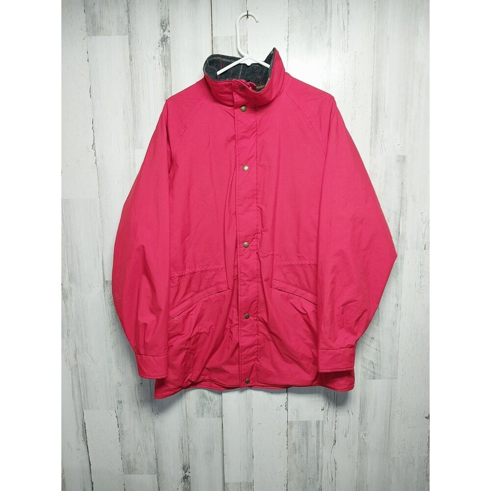 Woolrich Women's Large Red Goretex Wool Lined Chore Jacket